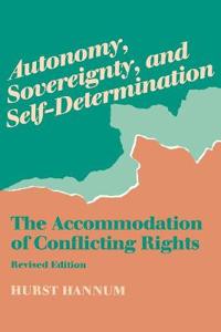Autonomy, Sovereignty and Self-determination