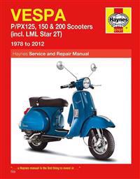 Vespa: P/Px125, 150 & 200 Scooters (Incl. LML Star 2t) 1978 to 2012