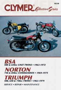 BSA, Norton, Triumph: BSA, 500 & 650cc Unit Twins, 1963-1972: Norton, 750 & 850cc Commandos, 1969-1975: Triumph, 500-750cc Twins, 1963-1979