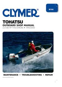 Clymer Tohatsu Outboard Shop Manual, 2.5-140 HP Two-Stroke, 1992-2000