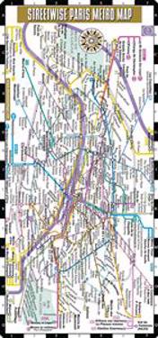 Streetwise Paris Metro Map - Laminated Paris Public Transportation Map - Minimetro: Folding Pocket & Wallet Size Metro Map for Travel