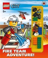LEGO CITY: Fire Team Adventure! Storybook with Minifigures and Accessories