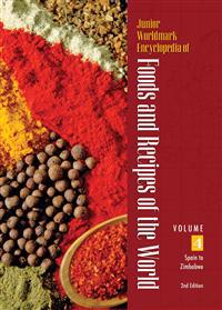 Junior Worldmark Encyclopedia of Foods and Recipes of the World 4 Volume Set