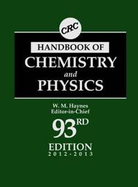 CRC Handbook of Chemistry and Physics