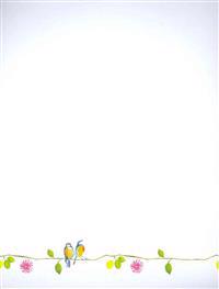 Boxed Stationery Set Watercolor Birds