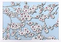 Note Card Laser Cherry Blossoms