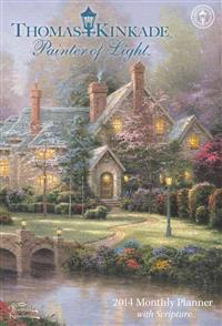 Kinkade Painter of Light with Scripture 2014 Large Planner