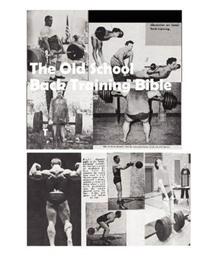 The Old School Back Training Bible