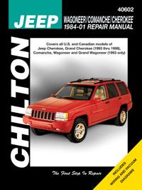 Chilton Repair Manual Jeep Wagoneer Commanche Cherokee 1984-2001
