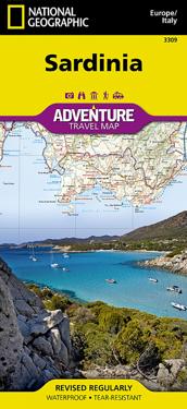 National Geographic Adventure Map Sardinia, Italy