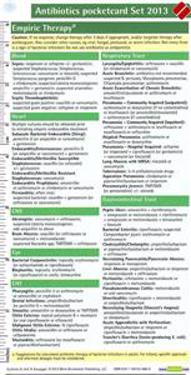 Antibiotics: Pocketcard Set 2013
