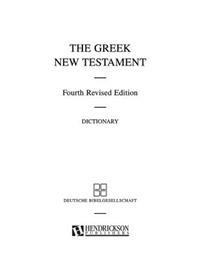 UBS4 Greek New Testament with Greek-English Dictionary