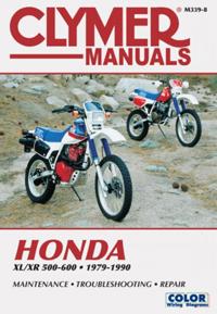 Honda XL/Xr 500-600 1979-1990 (Clymer Motorcycle Repair, Vendor Id M339-8)