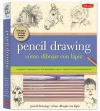 Pencil Drawing/Como Dibujar Con Lapiz: A Complete Kit for Beginners/Un Kit Completo Para Principiantes [With Sandpaper Block, Artist's Triangle and 6