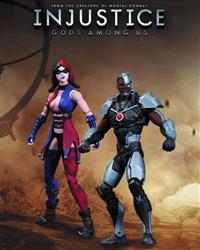 Injustice Cyborg Vs Harley Quinn Action Figure 2 Pack