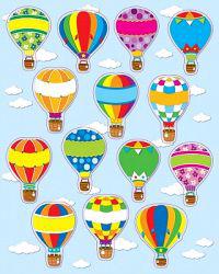 Hot Air Balloons Shape Stickers