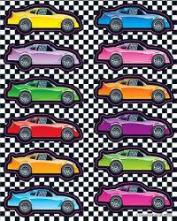Race Cars Shape Stickers