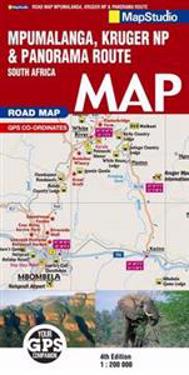 Road Map Mpumalanga Kruger National ParkPanorama Route
