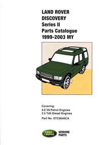 Land Rover Discovery Series II Parts Catalogue 1999-2003 MY