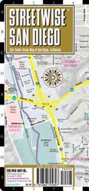 Streetwise San Diego Map - Laminated City Street Map of San Diego, California: Folding Pocket Size Travel Map