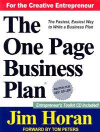The One Page Business Plan: Start with a Vision, Build a Company! [With CDROM]