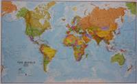World Laminated  Världskarta i tub 1:20 milj.