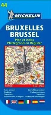 Bryssel Michelin 44 stadskarta - 1:17500