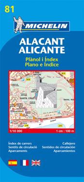 Alicante Michelin 81 stadskarta - 1:10000