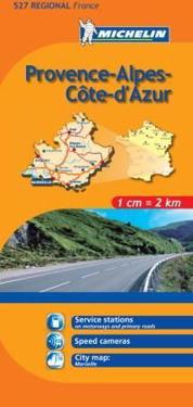 Michelin Map Provence-Alps-French Riviera, France