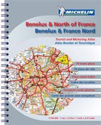 Benelux Norra Frankrike Atlas Michelin A4 - 1:150000