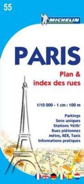 Paris Michelin 55 stadskarta - 1.10000
