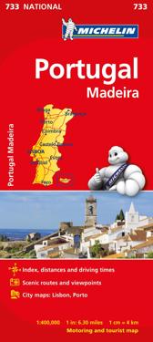 Portugal Madeira Michelin 733 karta - 1:400000