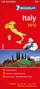 Italien 2012 Michelin 735 karta - 1:1milj