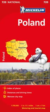 Polen Michelin 720 karta - 1:700000