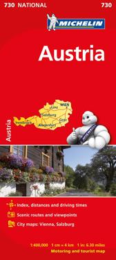 Österrike Michelin 730 karta - 1:400000