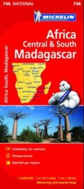 Centrala och Södra Afrika Michelin 746 karta - 1:4milj