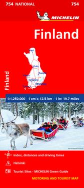 Finland Michelin 754 karta - 1:1,25milj