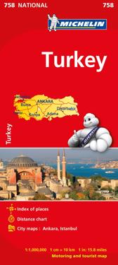 Turkiet Michelin 758 karta - 1:1milj