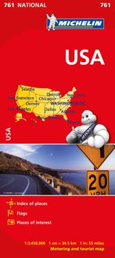 USA Michelin 761 karta - 1:3,45milj