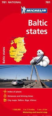 Baltikum Michelin 781 karta - 1:500000