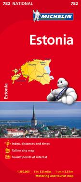 Estland Michelin 782 karta - 1:350000