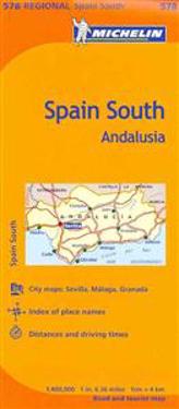 Michelin Spain: Andalucia Map 578