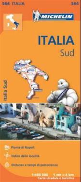 Puglia Molise Campania Michelin 564 delkarta Italien - 1:400000