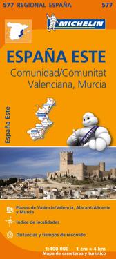 Comunidad Valenciana  Murcia Michelin 577 delkarta - 1:400000