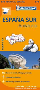 Andalucia Michelin 578 delkarta Spanien - 1:400000
