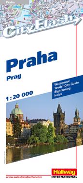 Prag City Flash Hallwag stadskarta - 1.20000