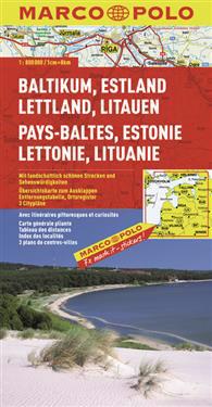Baltic States/Estonia/Latvia/Lithuania Marco Polo Map: 1:800 000