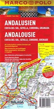 Andalusia, Costa del Sol, Seville & Cordoba Marco Polo Map