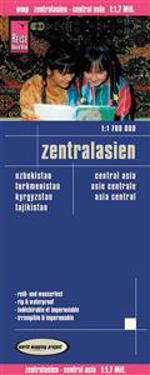 Reise Know-How Landkarte Zentralasien (1:1.700.000): Usbekistan, Kirgisistan, Turkmenistan und Tadschikistan
