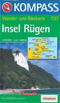Rügen, Kompass Wanderkarte 737